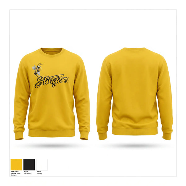 Crew Neck Sweatshirt, Stingers, Baseball, Teamtime, Team time, sublimation, custom sports apparel, team uniforms, spirit wear, spiritwear, sports uniforms, custom shirts, team store, custom team store, fundraiser sports, apparel fundraiser