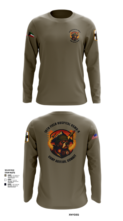 10th Field Hospital (FWD) 73609367 Long Sleeve Performance Shirt 101