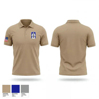 Short Sleeve Performance Polo, E Co. 113th, National Guard, Teamtime, Team time, sublimation, custom sports apparel, team uniforms, spirit wear, spiritwear, sports uniforms, custom shirts, team store, custom team store, fundraiser sports, apparel fundraiser