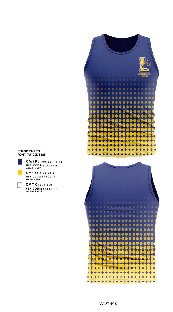 Tank Top, Lockport Lions, Cheer, Teamtime, Team time, sublimation, custom sports apparel, team uniforms, spirit wear, spiritwear, sports uniforms, custom shirts, team store, custom team store, fundraiser sports, apparel fundraiser
