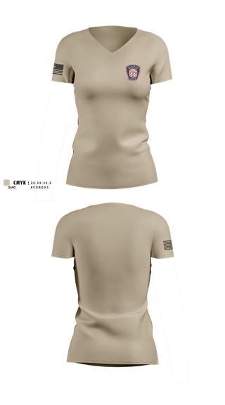 Womens Short Sleeve Vneck Shirt, Marietta Pioneer Fire Company, Fire Department, Teamtime, Team time, sublimation, custom sports apparel, team uniforms, spirit wear, spiritwear, sports uniforms, custom shirts, team store, custom team store, fundraiser sports, apparel fundraiser