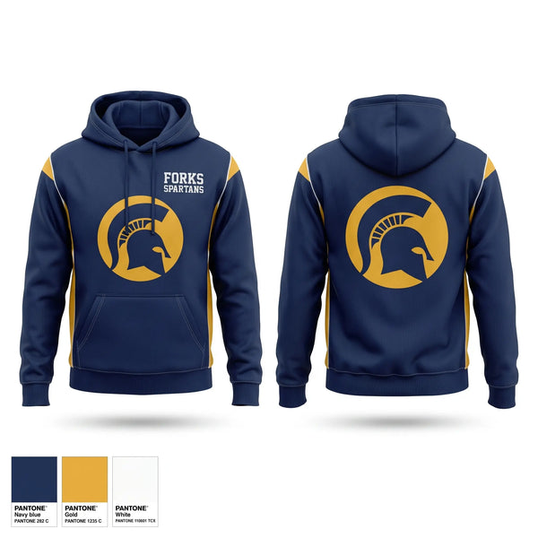Hoodie, Forks Spartans, Baseball, Teamtime, Team time, sublimation, custom sports apparel, team uniforms, spirit wear, spiritwear, sports uniforms, custom shirts, team store, custom team store, fundraiser sports, apparel fundraiser