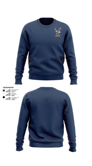 Crew Neck Sweatshirt, Barrington High School Gymnastics, Spirit Store, Teamtime, Team time, sublimation, custom sports apparel, team uniforms, spirit wear, spiritwear, sports uniforms, custom shirts, team store, custom team store, fundraiser sports, apparel fundraiser