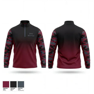 Quarter Zip Jacket, DHS Wolves, Men's Soccer, Teamtime, Team time, sublimation, custom sports apparel, team uniforms, spirit wear, spiritwear, sports uniforms, custom shirts, team store, custom team store, fundraiser sports, apparel fundraiser