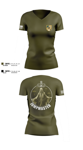 Womens Short Sleeve Vneck Shirt, A Co 8th Psy-B, Army, Teamtime, Team time, sublimation, custom sports apparel, team uniforms, spirit wear, spiritwear, sports uniforms, custom shirts, team store, custom team store, fundraiser sports, apparel fundraiser