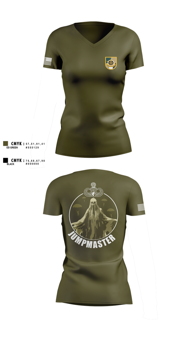 Womens Short Sleeve Vneck Shirt, A Co 8th Psy-B, Army, Teamtime, Team time, sublimation, custom sports apparel, team uniforms, spirit wear, spiritwear, sports uniforms, custom shirts, team store, custom team store, fundraiser sports, apparel fundraiser