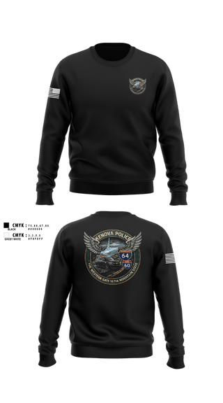 Crew Neck Sweatshirt, Kenova Police Department, Police, Teamtime, Team time, sublimation, custom sports apparel, team uniforms, spirit wear, spiritwear, sports uniforms, custom shirts, team store, custom team store, fundraiser sports, apparel fundraiser