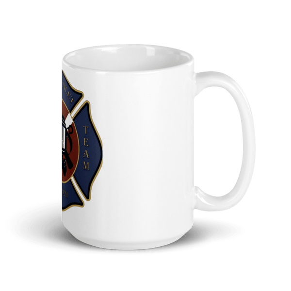 Middle Inlet dive team 36198807 White Glossy Mug - Medium