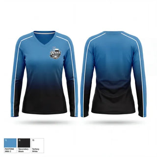 Womens Long Sleeve Vneck Shirt, Texas select, Softball, Teamtime, Team time, sublimation, custom sports apparel, team uniforms, spirit wear, spiritwear, sports uniforms, custom shirts, team store, custom team store, fundraiser sports, apparel fundraiser