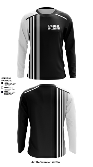 Long Sleeve Performance Shirt, Spartans volleyball, Men's Volleyball, Teamtime, Team time, sublimation, custom sports apparel, team uniforms, spirit wear, spiritwear, sports uniforms, custom shirts, team store, custom team store, fundraiser sports, apparel fundraiser