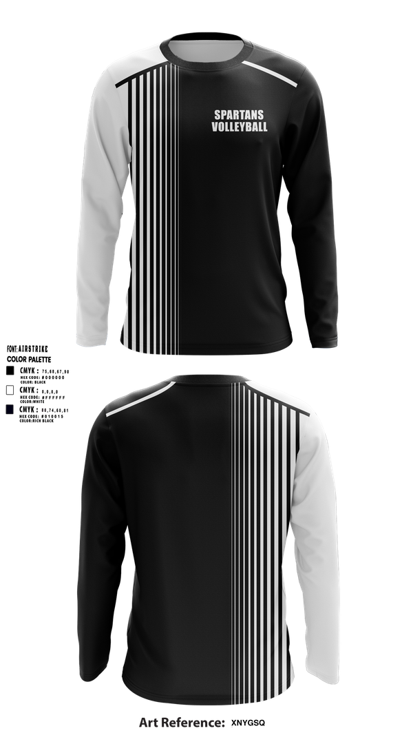 Long Sleeve Performance Shirt, Spartans volleyball, Men's Volleyball, Teamtime, Team time, sublimation, custom sports apparel, team uniforms, spirit wear, spiritwear, sports uniforms, custom shirts, team store, custom team store, fundraiser sports, apparel fundraiser