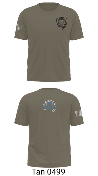 Old School Cotton Feel Shirt, District 4 D Squad, Police, Teamtime, Team time, sublimation, custom sports apparel, team uniforms, spirit wear, spiritwear, sports uniforms, custom shirts, team store, custom team store, fundraiser sports, apparel fundraiser