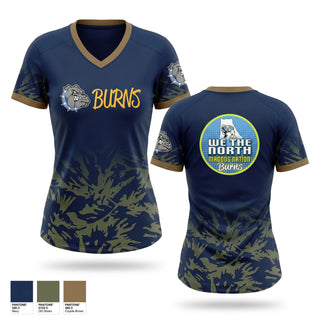 Womens Short Sleeve Vneck Shirt, Burns high school, , Teamtime, Team time, sublimation, custom sports apparel, team uniforms, spirit wear, spiritwear, sports uniforms, custom shirts, team store, custom team store, fundraiser sports, apparel fundraiser