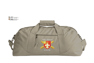 Duffle Bag, Anubis Battery, 3-12 FA, Army, Teamtime, Team time, sublimation, custom sports apparel, team uniforms, spirit wear, spiritwear, sports uniforms, custom shirts, team store, custom team store, fundraiser sports, apparel fundraiser