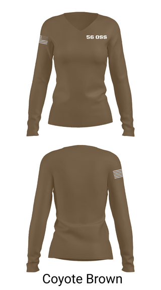 Womens Long Sleeve Vneck Shirt, 56 OSS, , Teamtime, Team time, sublimation, custom sports apparel, team uniforms, spirit wear, spiritwear, sports uniforms, custom shirts, team store, custom team store, fundraiser sports, apparel fundraiser
