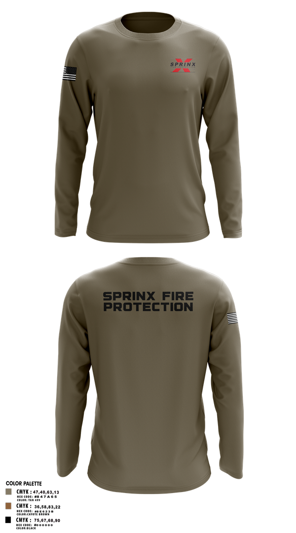 Long Sleeve Performance Shirt, SPRINX FIRE PROTECTION, , Teamtime, Team time, sublimation, custom sports apparel, team uniforms, spirit wear, spiritwear, sports uniforms, custom shirts, team store, custom team store, fundraiser sports, apparel fundraiser