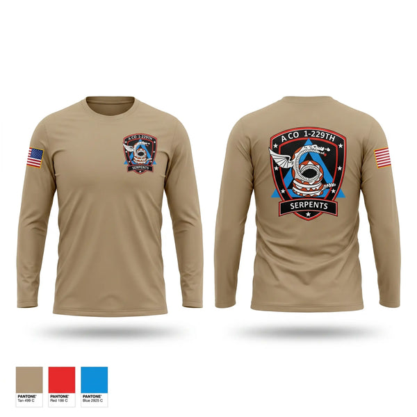 Long Sleeve Performance Shirt, A CO 1-229, Army, Teamtime, Team time, sublimation, custom sports apparel, team uniforms, spirit wear, spiritwear, sports uniforms, custom shirts, team store, custom team store, fundraiser sports, apparel fundraiser
