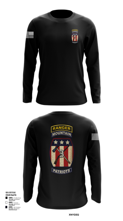 2-47 infantry 3rd BRG 10th MTN 15406658 Long Sleeve Performance Shirt 102