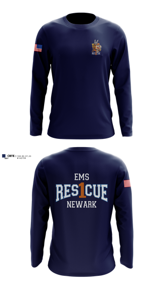 Long Sleeve Performance Shirt, University Hospital EMS Rescue, EMS/EMT, Teamtime, Team time, sublimation, custom sports apparel, team uniforms, spirit wear, spiritwear, sports uniforms, custom shirts, team store, custom team store, fundraiser sports, apparel fundraiser