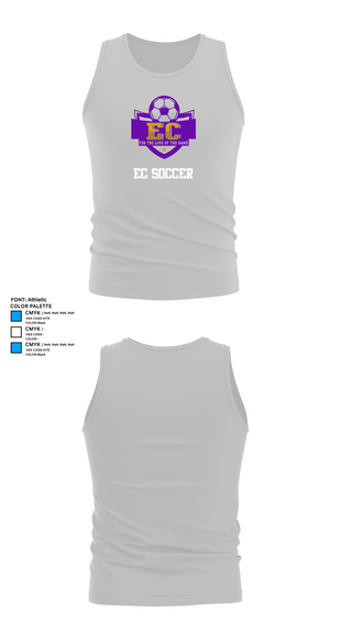 Tank Top, EC Soccer, Women's Soccer, Teamtime, Team time, sublimation, custom sports apparel, team uniforms, spirit wear, spiritwear, sports uniforms, custom shirts, team store, custom team store, fundraiser sports, apparel fundraiser
