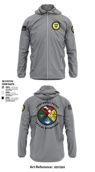 Windbreaker, Muscogee Nation Special Operations, , Teamtime, Team time, sublimation, custom sports apparel, team uniforms, spirit wear, spiritwear, sports uniforms, custom shirts, team store, custom team store, fundraiser sports, apparel fundraiser
