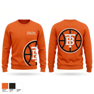 Crew Neck Sweatshirt, Brewer Travel Basketball Club, Men's Basketball, Teamtime, Team time, sublimation, custom sports apparel, team uniforms, spirit wear, spiritwear, sports uniforms, custom shirts, team store, custom team store, fundraiser sports, apparel fundraiser