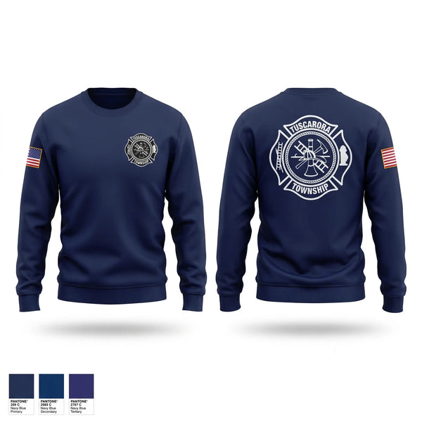 Crew Neck Sweatshirt, Tuscarora fire department, Fire Department, Teamtime, Team time, sublimation, custom sports apparel, team uniforms, spirit wear, spiritwear, sports uniforms, custom shirts, team store, custom team store, fundraiser sports, apparel fundraiser