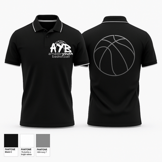 Short Sleeve Performance Polo, Amador Youth Basketball, Men's Basketball, Teamtime, Team time, sublimation, custom sports apparel, team uniforms, spirit wear, spiritwear, sports uniforms, custom shirts, team store, custom team store, fundraiser sports, apparel fundraiser