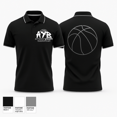 Amador Youth Basketball  Short Sleeve Performance Polo - 1