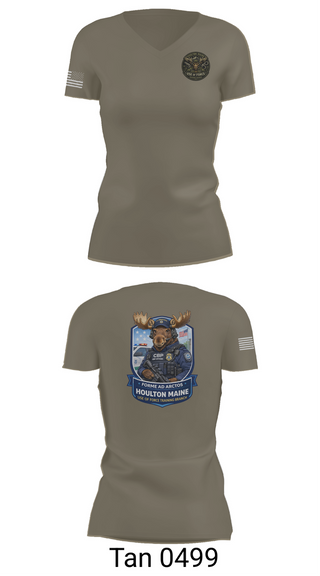 Womens Short Sleeve Vneck Shirt, CBP Houlton Maine Use Of Force Training Branch, Police, Teamtime, Team time, sublimation, custom sports apparel, team uniforms, spirit wear, spiritwear, sports uniforms, custom shirts, team store, custom team store, fundraiser sports, apparel fundraiser