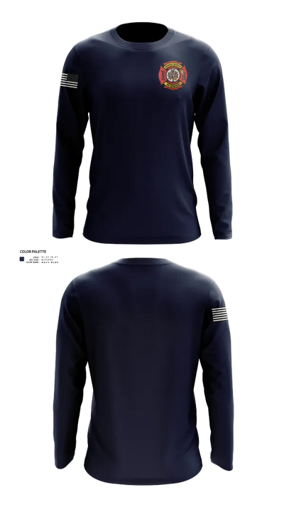Cherrydale Volunteer Fire Department 44534080 Long Sleeve Performance Shirt 22