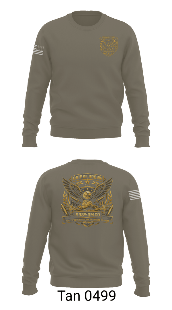 Crew Neck Sweatshirt, 998th QM Co, Army, Teamtime, Team time, sublimation, custom sports apparel, team uniforms, spirit wear, spiritwear, sports uniforms, custom shirts, team store, custom team store, fundraiser sports, apparel fundraiser