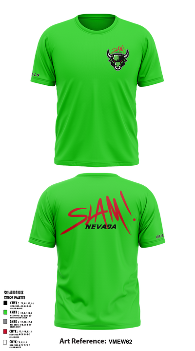 SLAM! Bulls Cross Country 65254654 Short Sleeve Performance Shirt - 4