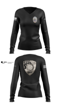 Ridgecrest Police Department 3388800 Women's Long Sleeve V-neck Shirt - 1