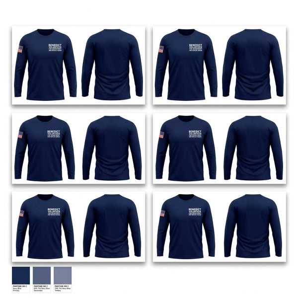 Long Sleeve Performance Shirt, Benedict Volunteer Fire Department and Rescue Squad, Fire Department, Teamtime, Team time, sublimation, custom sports apparel, team uniforms, spirit wear, spiritwear, sports uniforms, custom shirts, team store, custom team store, fundraiser sports, apparel fundraiser