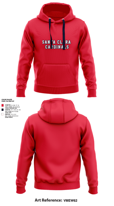 Santa Clara Cardinals 30017824 Hoodie - 1