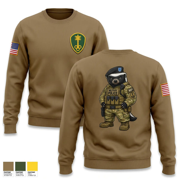 Crew Neck Sweatshirt, 377th MP CO, Army, Teamtime, Team time, sublimation, custom sports apparel, team uniforms, spirit wear, spiritwear, sports uniforms, custom shirts, team store, custom team store, fundraiser sports, apparel fundraiser