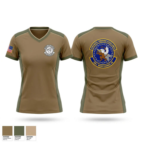 Womens Short Sleeve Vneck Shirt, 105th maintenance squadron, Air Force, Teamtime, Team time, sublimation, custom sports apparel, team uniforms, spirit wear, spiritwear, sports uniforms, custom shirts, team store, custom team store, fundraiser sports, apparel fundraiser