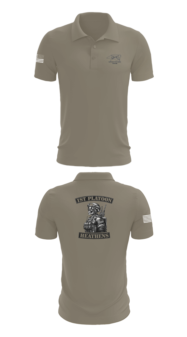 Short Sleeve Performance Polo, 514th MP CO, Army, Teamtime, Team time, sublimation, custom sports apparel, team uniforms, spirit wear, spiritwear, sports uniforms, custom shirts, team store, custom team store, fundraiser sports, apparel fundraiser