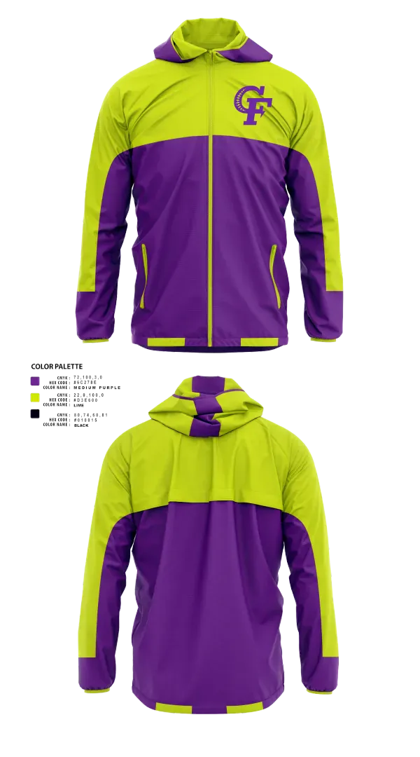 Windbreaker, Charge Fastpitch, Softball, Teamtime, Team time, sublimation, custom sports apparel, team uniforms, spirit wear, spiritwear, sports uniforms, custom shirts, team store, custom team store, fundraiser sports, apparel fundraiser