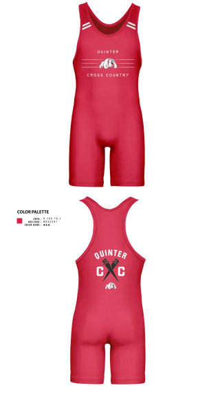 Wrestling Singlet, Quinter Bulldogs, Cross Country, Teamtime, Team time, sublimation, custom sports apparel, team uniforms, spirit wear, spiritwear, sports uniforms, custom shirts, team store, custom team store, fundraiser sports, apparel fundraiser