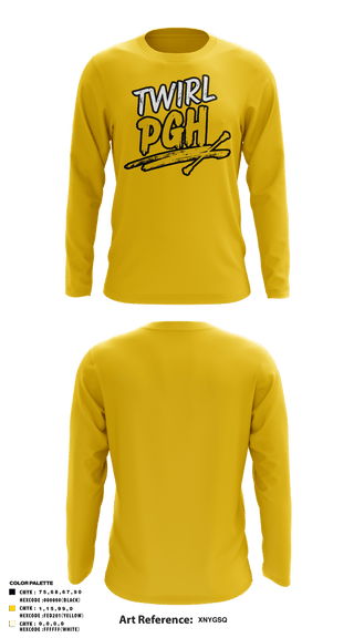 Long Sleeve Performance Shirt, Twirl PGH, Spirit Store, Teamtime, Team time, sublimation, custom sports apparel, team uniforms, spirit wear, spiritwear, sports uniforms, custom shirts, team store, custom team store, fundraiser sports, apparel fundraiser