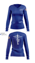 First Baptist Church Umatilla Women's Long Sleeve V-neck Shirt - 21