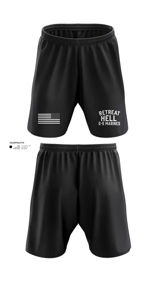 Athletic Shorts With Pockets, Retreat Hell 2-5 MarinesRetreat Hell 2-5 Marines, Marines, Teamtime, Team time, sublimation, custom sports apparel, team uniforms, spirit wear, spiritwear, sports uniforms, custom shirts, team store, custom team store, fundraiser sports, apparel fundraiser
