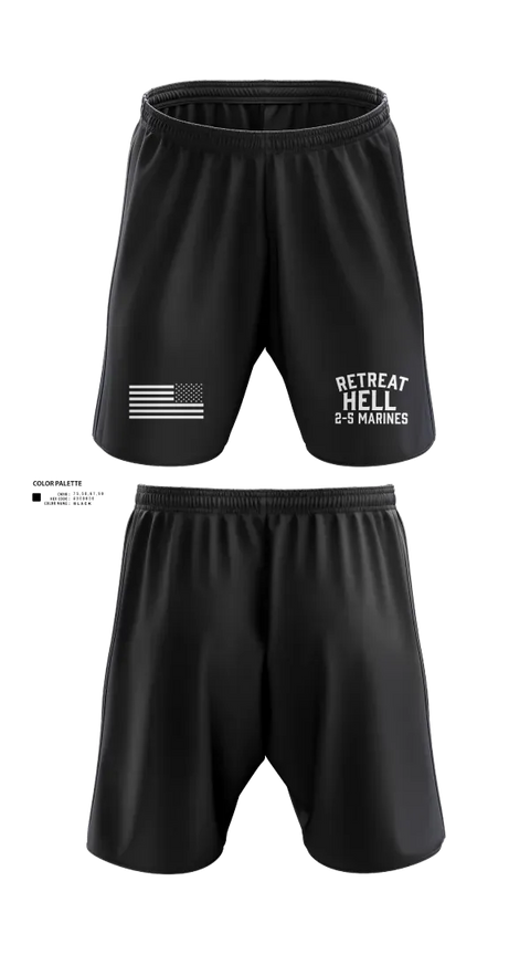 Athletic Shorts With Pockets, Retreat Hell 2-5 MarinesRetreat Hell 2-5 Marines, Marines, Teamtime, Team time, sublimation, custom sports apparel, team uniforms, spirit wear, spiritwear, sports uniforms, custom shirts, team store, custom team store, fundraiser sports, apparel fundraiser