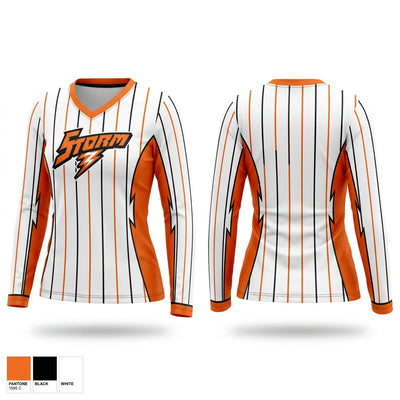 Storm Women's Long Sleeve V-neck Shirt - 1
