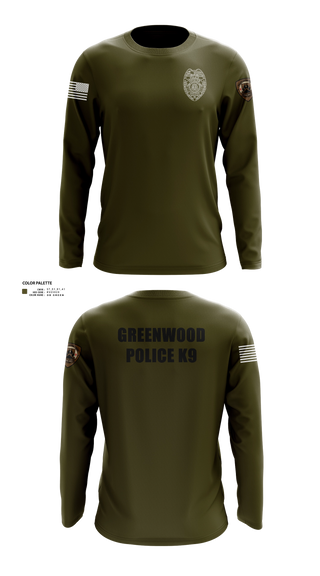 Long Sleeve Performance Shirt, GWD PD K9, Police, Teamtime, Team time, sublimation, custom sports apparel, team uniforms, spirit wear, spiritwear, sports uniforms, custom shirts, team store, custom team store, fundraiser sports, apparel fundraiser
