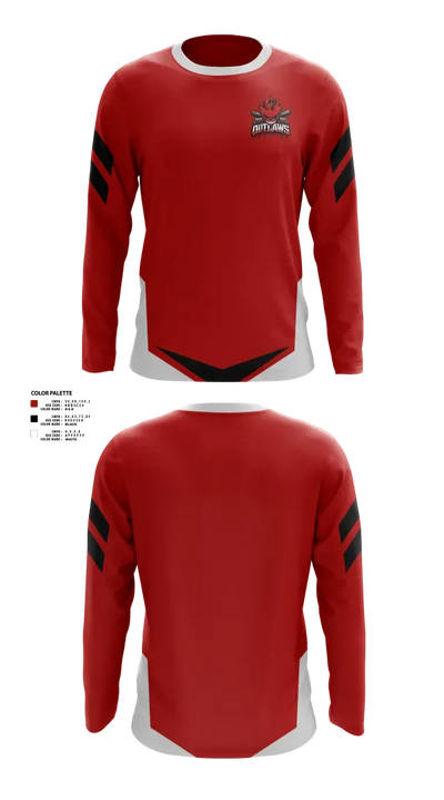 DownEast Outlaws 43136486 Long Sleeve Performance Shirt 22
