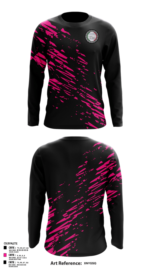 Long Sleeve Performance Shirt, La Familia, Men's Soccer, Teamtime, Team time, sublimation, custom sports apparel, team uniforms, spirit wear, spiritwear, sports uniforms, custom shirts, team store, custom team store, fundraiser sports, apparel fundraiser