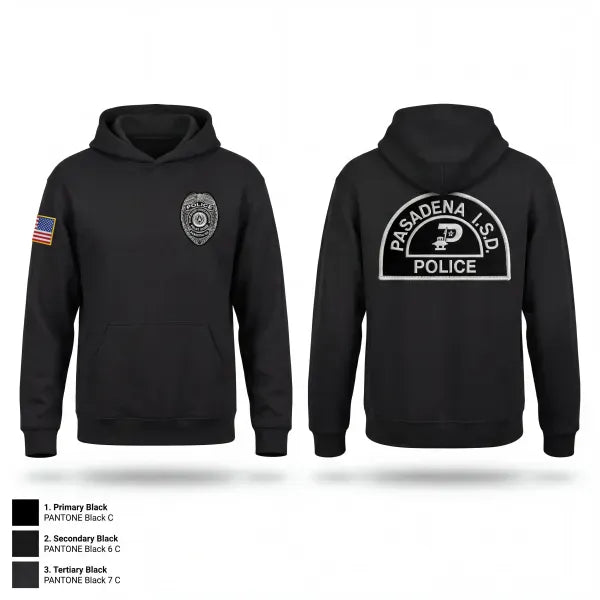Hoodie, Pasadena I.S.D., Police, Teamtime, Team time, sublimation, custom sports apparel, team uniforms, spirit wear, spiritwear, sports uniforms, custom shirts, team store, custom team store, fundraiser sports, apparel fundraiser